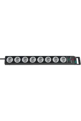 Brennenstuhl Super-Solid surge protection 13.500 A 8Li Priz Siyah
