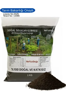 NeFizzDoğa %100 Doğal Solucan Gübresi - 1 KG (2 LT)