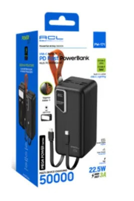ACL PW-171 50.000 mAh Led Aydınlatmalı Hızlı Şarj Powerbank