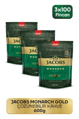 Jacobs Monarch Gold Granül Kahve 200 gram X 3 Adet