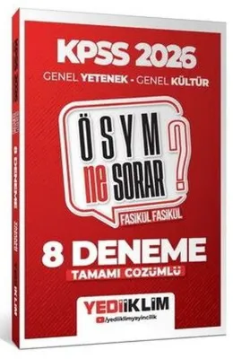 2026 KPSS ÖSYM NE SORAR Genel Yetenek Genel Kültür Tamamı Çözümlü Fasikül 8 Deneme