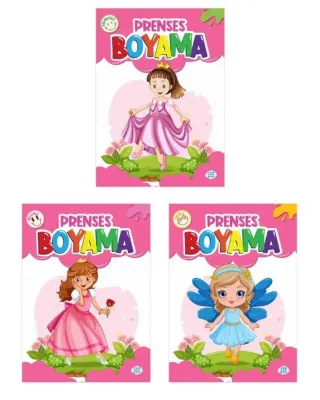 Prenses Boyama Seti - 3 Kitap Takım