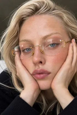 REN EYEWEAR ROMAS Altın renk Metal Çerçeve lazer kesim mavi ışık korumalı ekran gözlüğü