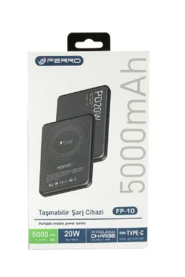 TelkurTeknoloji Ferro FP-10 5.000 mAh Magsafe Özellikli Powerbank