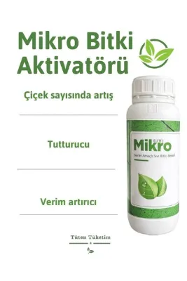Mikro Bitki Aktivatörü Besin Sebze Meyve Çiçek Besini 1 Litre