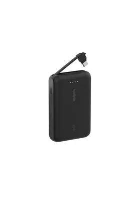 Belkin BoostCharge Powerbank, Entegre Type-C Kablolu 10K PD 20W