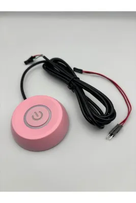 silabor Power Tuşu-Açma Kapatma Düğmesi-Masaüstü Bilgisayarlar için Uzatma Kablosuyla Harici Güç Düğmesi Pnk