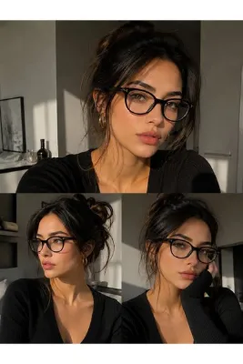 LEXA SHOP Mavi Işık Korumalı Optik Uyumlu 54 Ekartman Kadın Şeffaf Ekran Gözlüğü Gözlük