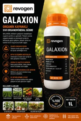REVOGEN Galaxion 1 LT Premium Bitki Besini | Deniz Yosunu, Amino Asit ve Fulvik Asit İçerikli Bitki Güçlendirici Gübre