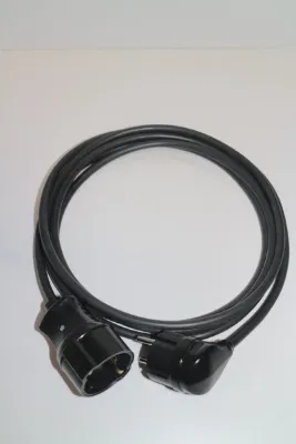 inwatt 1 Metre 3x2.5 mm Siyah Tekli Topraklı Uzatma Kablosu Tekli Priz Ara Kablo
