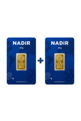 Nadir Gold 24 Ayar 20 Gram Külçe Altın (2 Adet 10 Gram Külçe Altın )