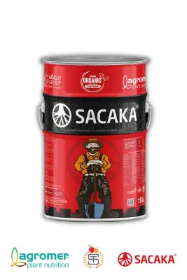 AGROMER Sacaka Sıvı Fulvik Asit Köklendirici Bitkisel Menşeli Sıvı Organik Gübre 18 Kg,