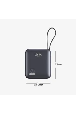 Linktech PD22 Hızlı Şarj 22.5W Dahili Kablolu 10.000 mAh Powerbank