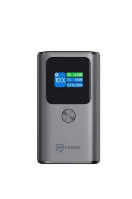 İntouch 10.000mAh Ultra Hızlı Şarj 55W TFT Ekranlı Powerbank - Premium Serisi