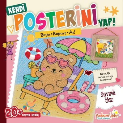 Kendi Posterini Yap! Sevimli Yaz - Boya Kopart As!