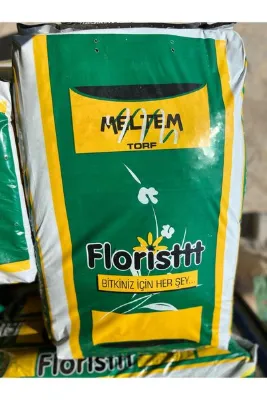 meltem torf Floristtt Yüksek Kaliteli Humik Asit içerikli Fidan ve Saksı için Siyah Torf 70 Litre(Orijinal Torba)