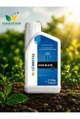 GÜBRETAŞ Hum Black 1Lt (Humik ve Fulvik Asit İçerikli Toprak Düzenleyicisi)
