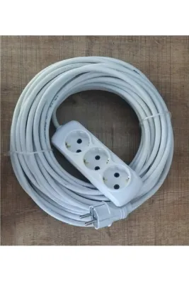 3x2,5 Ttr Kablo Cca Uzatma Kablosu 50 mt Topraklı