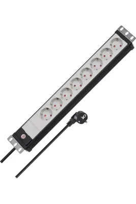 Brennenstuhl Premium-Line 8 Soketli 3 Metre Kablolu Server Dolabı Uyumlu 16 A Priz 5 Yıl Garantili