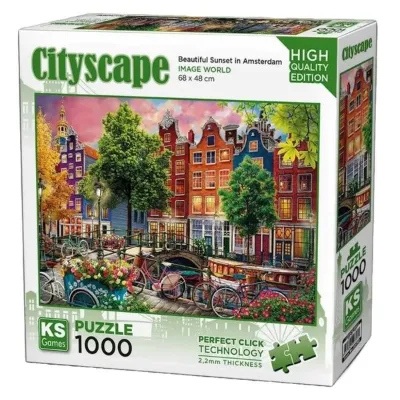 KS Games Amsterdam'da Güzel Gün Batımı Bulmaca 1000 Parça 20793