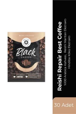 BESTTEM Best Coffee Reishi Mantarlı Bitkisel Karışım – Arabica Kahve ve Fonksiyonel Mantar Gücü - 30 Adet