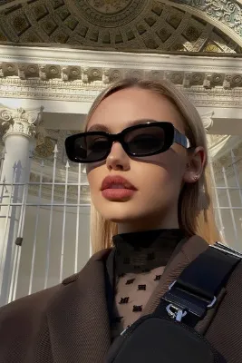 Eyesofia Unısex Siyah Güneş Gözlüğü