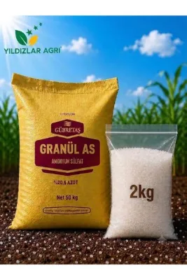 GÜBRETAŞ %21 Granül Amonyum Sülfat (Şeker) Gübresi 2 Kg