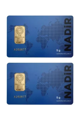 Topaloğlu 5 Gram - 2 Adet Nadir Gram Külçe Altın