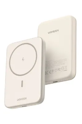 Ugreen 5.000 mAh MagSafe 15W Wireless Powerbank Bej, 25207