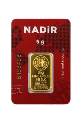 Nadir Gold 24 Ayar 5 Gram Külçe Altın (1 Adet 5 Gram Külçe Altın )