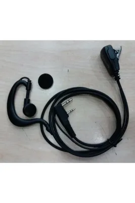 ASELSAN A446 / A446S / A446T / PM985 Uyumlu PMR Telsiz Kulaklığı Spiral Arkalıklı Mikrofonlu