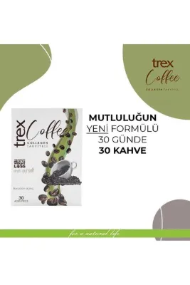 Trexta Trexcoffee Collagen ( Kolojen) Takviyeli Trextea 30 Şase 30 Günlük Kullanım