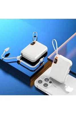 İXTECH 10.000 Mah Powerbank Kablosuz Şarj Cihazı 22.5w Beyaz
