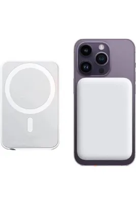 Maafe Powerbank(Battery) Yapışkan-Mıknatıslı 5000mAh Standlı Hızlı Taşınabilir Şarj Cihazı