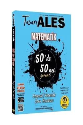 ALES Matematik 50 de 50 Net Sayısal Yetenek Soru Bankası Video Çözümlü