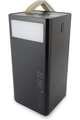 Coverzone Powerbank Led Işıklı Şarj Durumu Göstergesi Taşıma Ipli Ofiste Evde 40000mah Güç Bankası Tg353