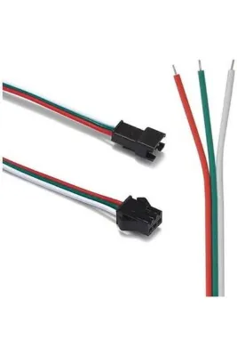 3 Pin LED Şerit Bağlantı Konnektörü (Adreslenebilir Şerit için)-10 Adet