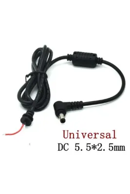 TEKNOSANAY 5.5*2.5 L Tip Standart Uç Notebook Adaptör Kablosu 5.5x2.5 Mm Adaptör Tamir Kablo