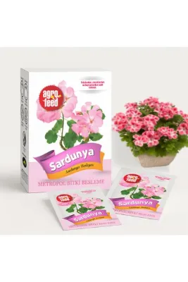 Agrofeed Sardunya Için Özel Saksı Gübresi, Bitki Besini - 10'lu Paket