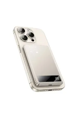 Yesido İphone 16 16 Pro 16 Pro Max Magsafe Manyetik Şarj Özellikli Powerbank ince PD 15w Dijital Göstergeli
