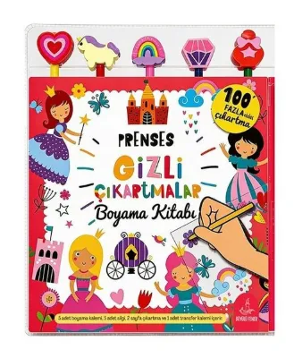 Prenses Gizli Çıkartmalar Boyama Kitabı