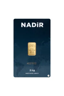 Nadir Gold 2.5 gr 24 Ayar 999.9 Milyem Nadirgold gram Altın