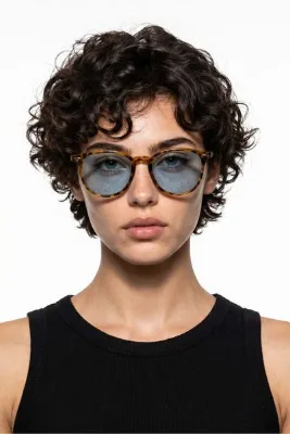 Bilge Karga Cory Leopard Blue Güneş Gözlüğü