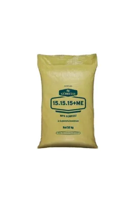 GÜBRETAŞ Süper Kompoze 15-15-15 Me Gübre 50 Kg Harmanlanmış Iz Elementli, Tohum Hediyeli