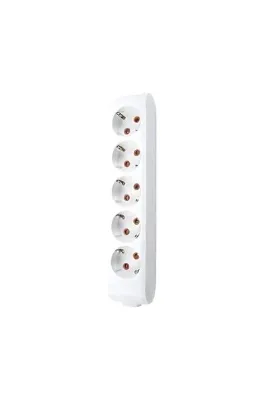 VİKO Beşli Çoklu Priz, Topraklı, Çocuk Korumalı, Kablosuz, 5li, Beyaz