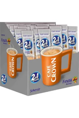 Cafe Crown 2 Si 1 Arada Şekersiz Fındıklı 24 Adet