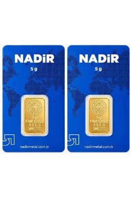 Tuğrul Kuyumculuk Nadir Gold 10 Gram (5+5) Külçe Gram Altın 24 Ayar