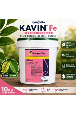 SYNGENTA Kavin Fe Demir Gübresi 10 KG | Yaprak Sararması (Kloroz) Önleyici Bitki Besini