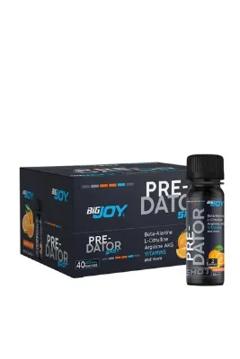 Bigjoy Predator Pre-workout 20' Li Shot Portakal 20×60ml Preworkout Güç Ve Aminoasit