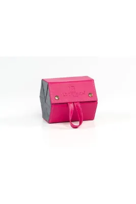 Look Rich Barbie Edition El Yapımı Deri 6 Lı Gözlük Taşıma Ve Saklama Çantası- Pembe